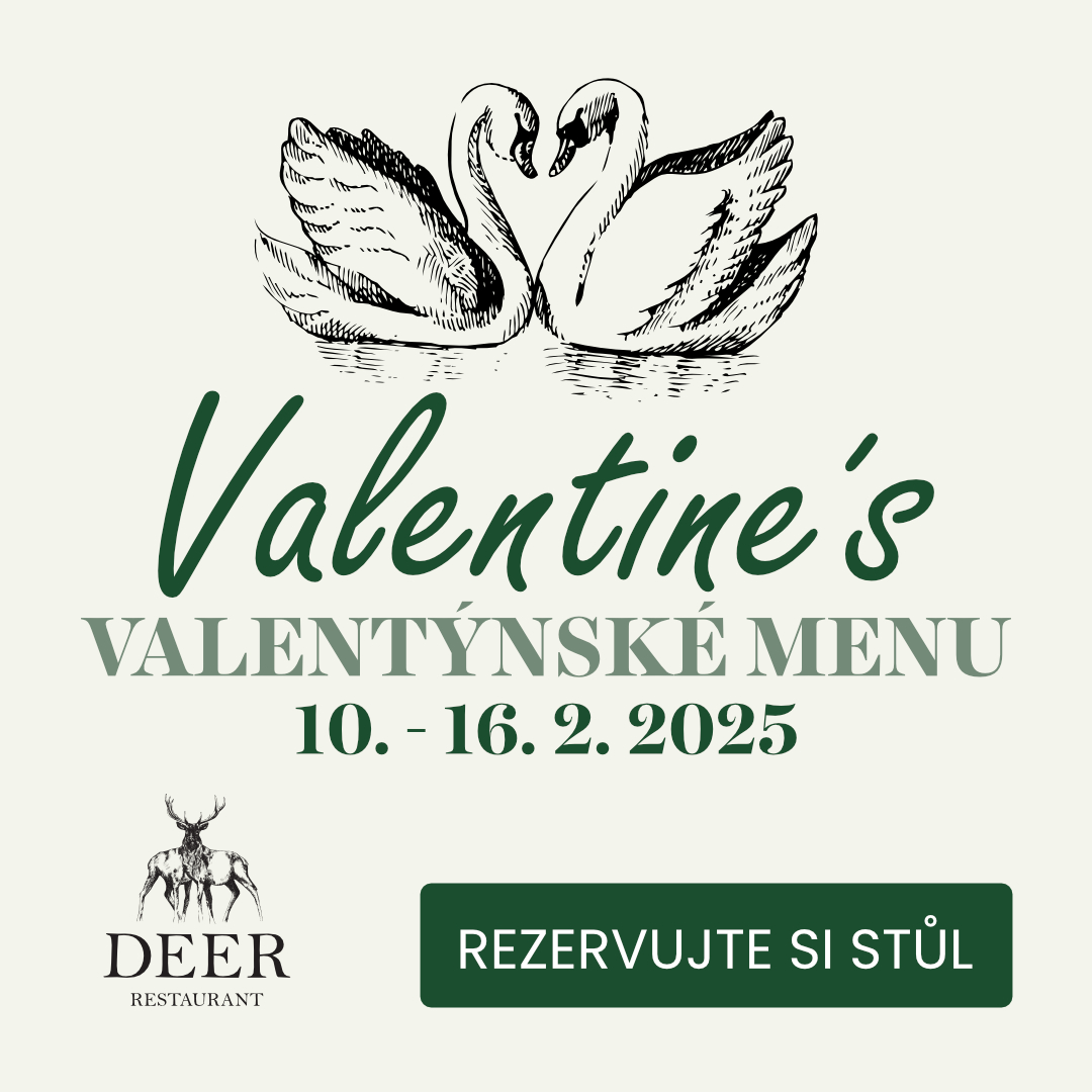 Valentýnské menu, Deer Restaurant, Praha centrum