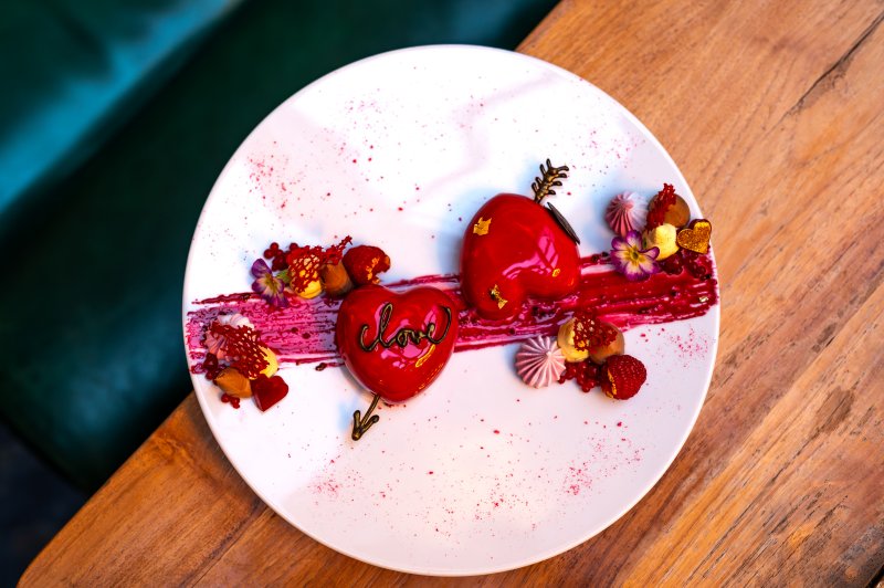 Valentýnský dezert - srdce