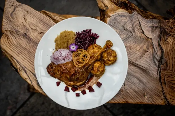 Confit goose leg