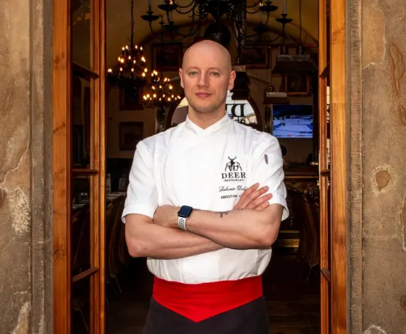 Chef Lubomír Dolejš at Deer Restaurant